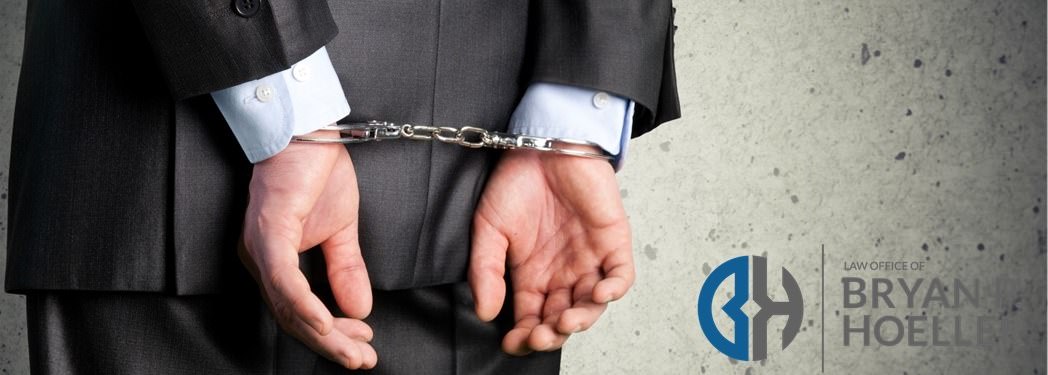 handcuffed business man